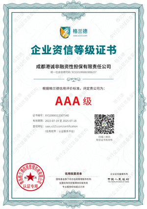 成都港誠非融資性擔(dān)保有限責(zé)任公司-傾力打造四川省擔(dān)保行業(yè)的龍頭企業(yè)