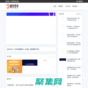 企業品牌網站建設-SEO關鍵詞優化推廣-網絡營銷知識分享網站「橙魚營銷」