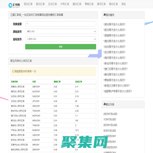 江晨匯率網(wǎng)_一站式實時匯率換算網(wǎng)站