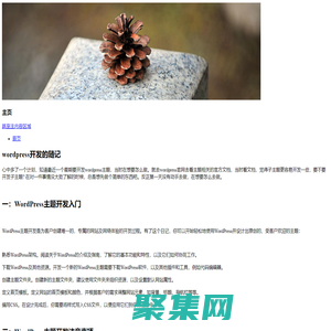 wordpress開發(fā)的隨記